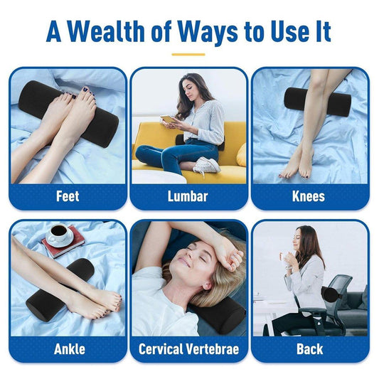Adjustable Lumbar Support Pillow Cylindrical Back Cushion