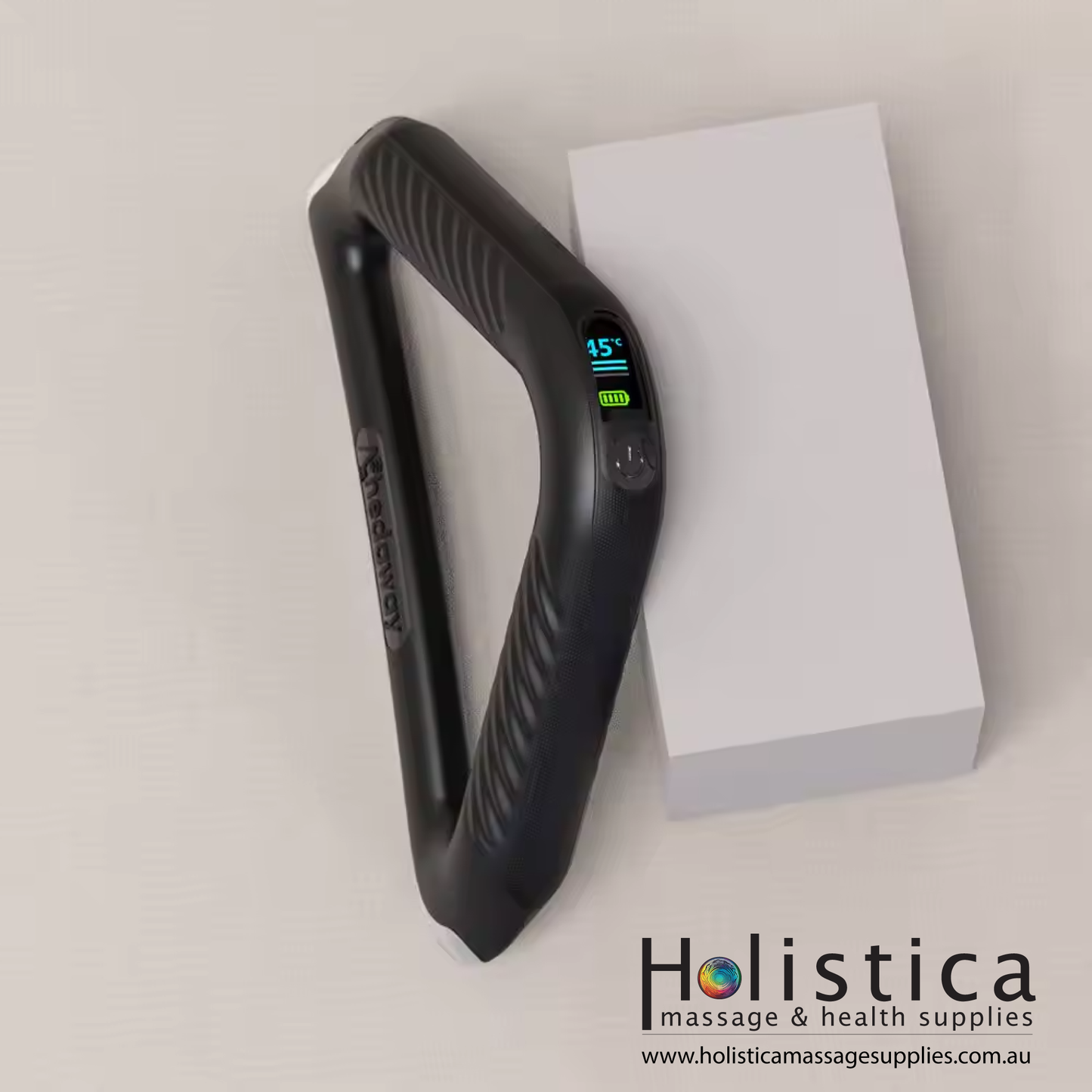 A heated scraper with visible temperature settings displayed on its handle