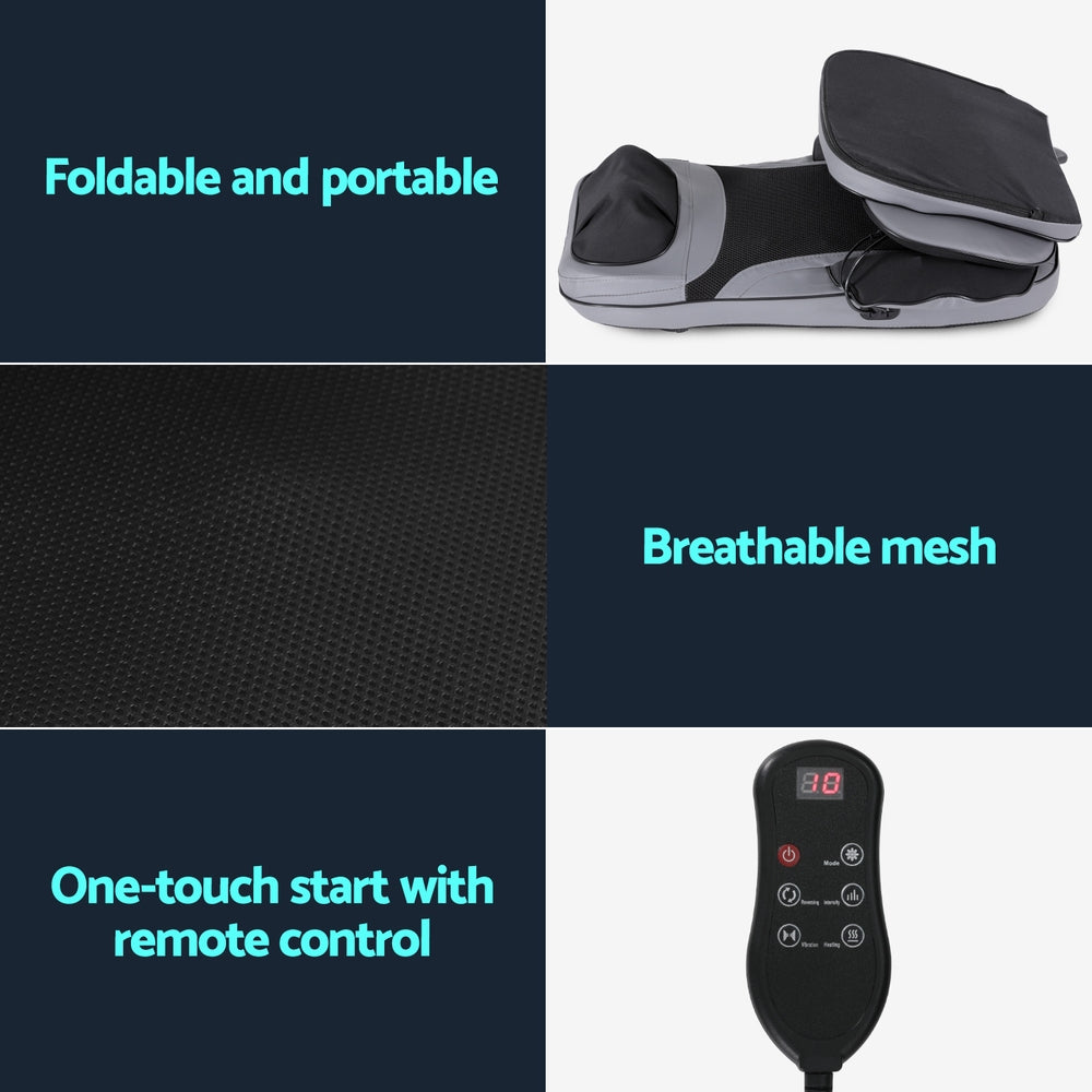 Livemor 8-nodes Full Back Heating Massage Cushion Seat