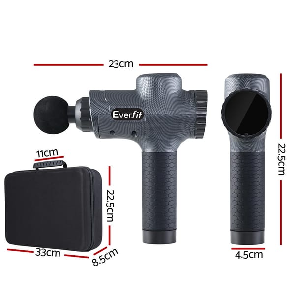 Everfit Massage Gun 30 Speed 6 Heads