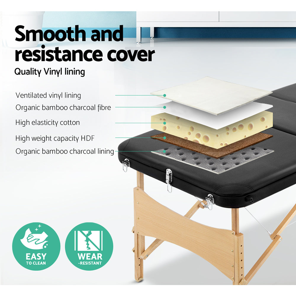Zenses Massage Table 70cm Portable