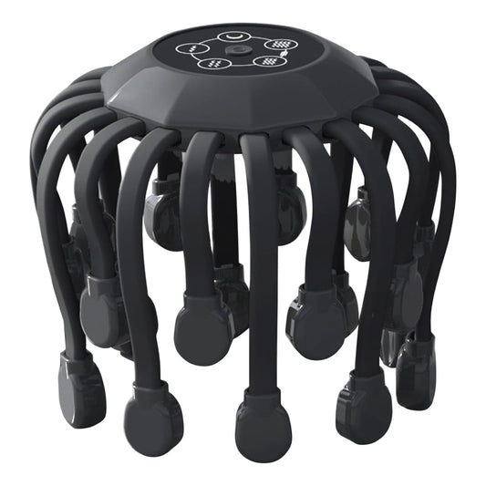 Grrvtrz Scalp Massager Motorized with 20 Individual Massage Nodes. Orange or Black
