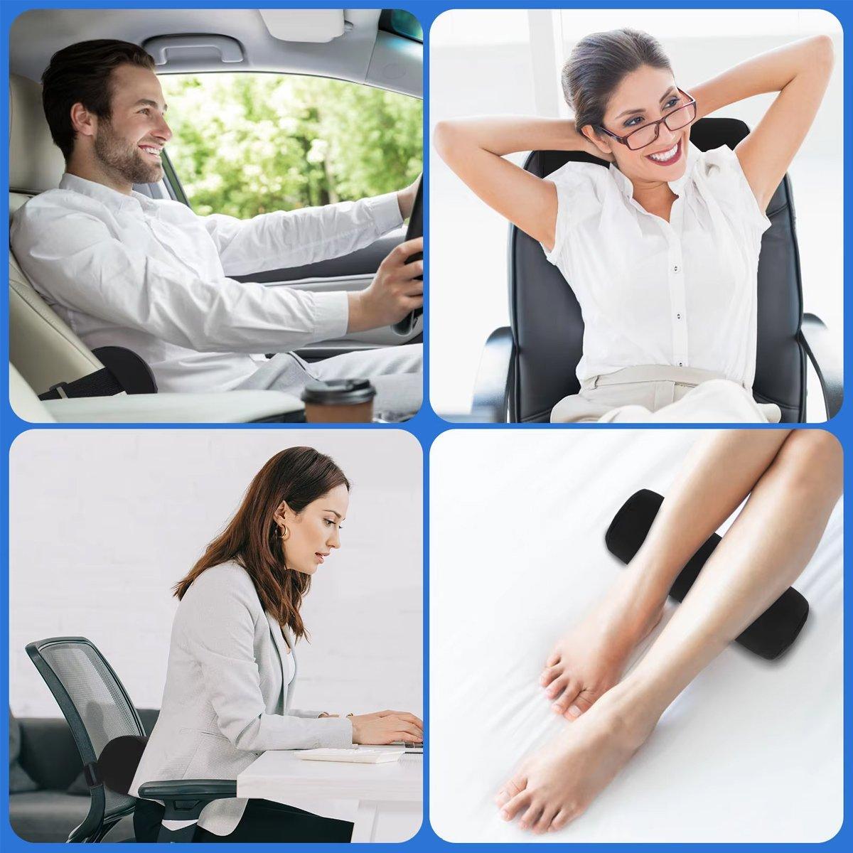 Adjustable Lumbar Support Pillow Cylindrical Back Cushion