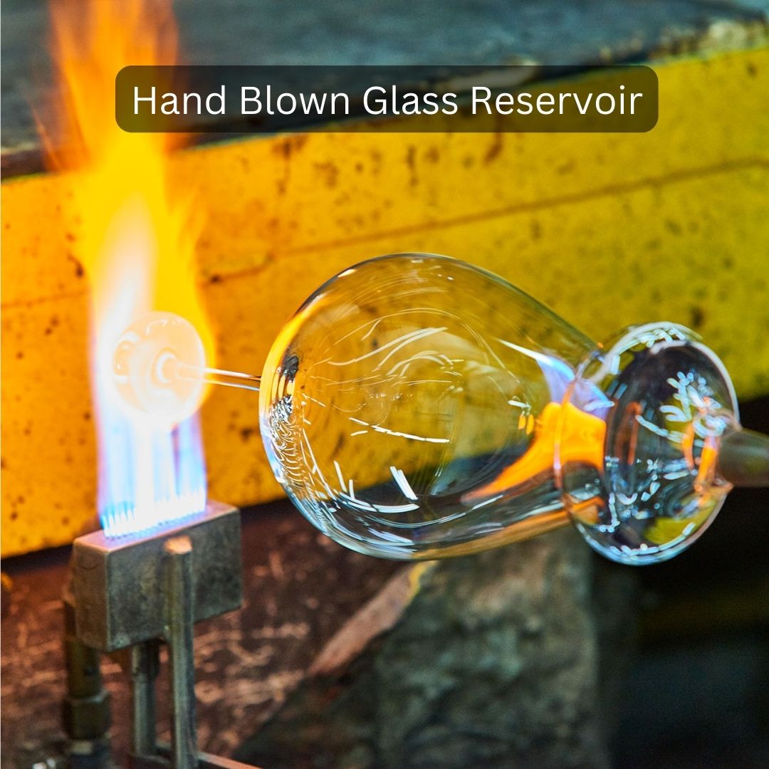 LUNA (Nebuliser+Ringlight) - Waterless Diffuser | Essential oil Burner | Aromatherapy, Glass