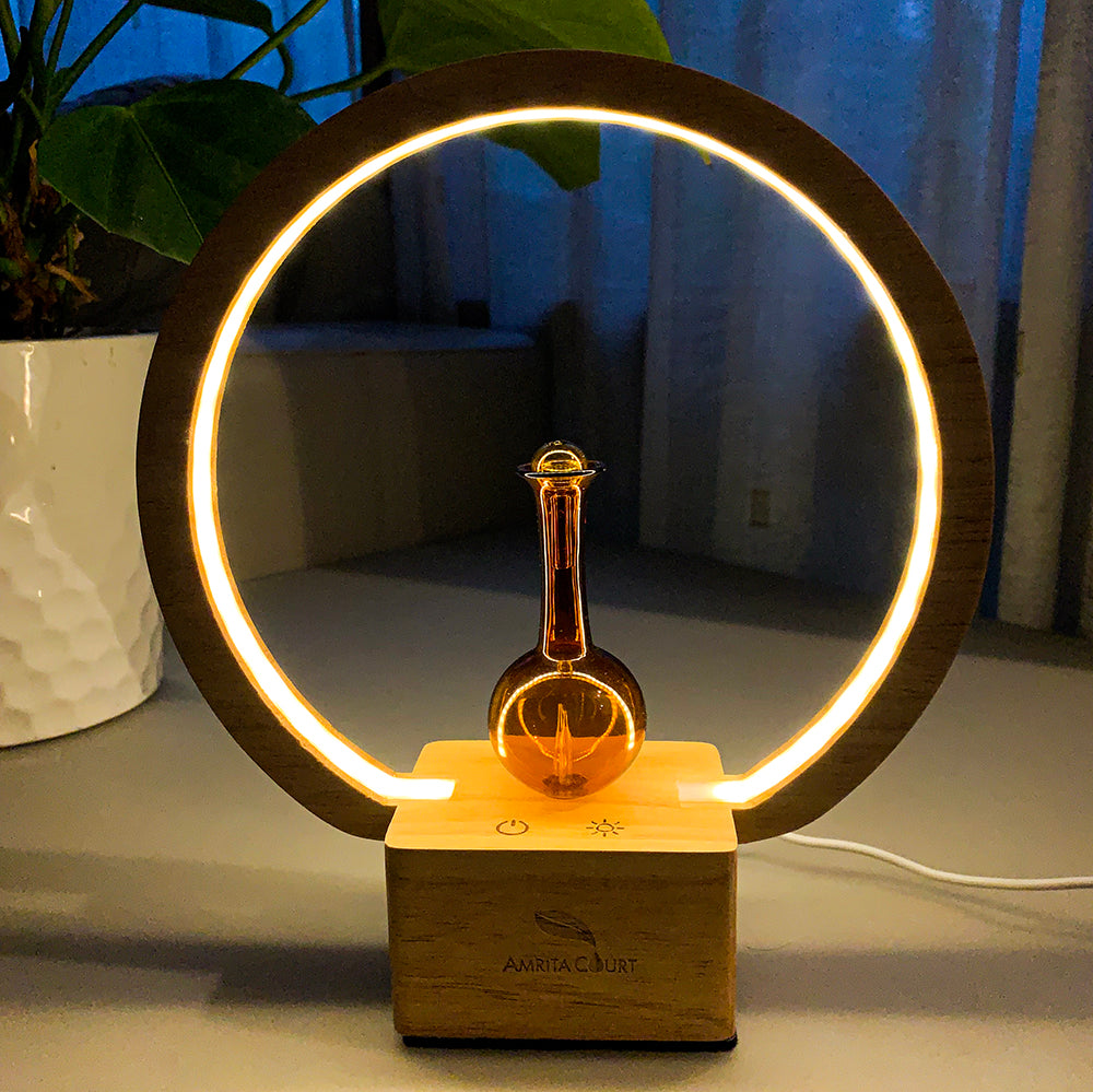 LUNA (Nebuliser+Ringlight) - Waterless Diffuser | Essential oil Burner | Aromatherapy, Glass